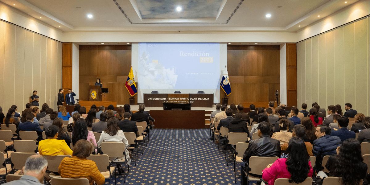 UTPL destaca su trabajo en vinculación y sostenibilidad en su rendición de cuentas 2023