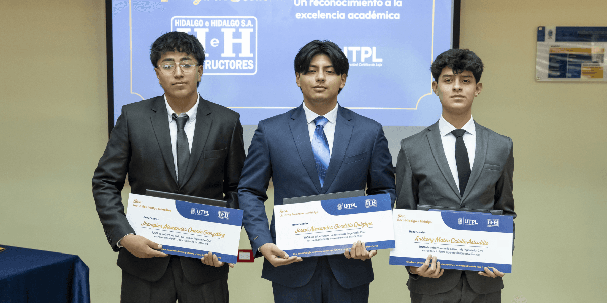 Estudiantes de la UTPL reciben beca completa para su educación gracias a Hidalgo & Hidalgo