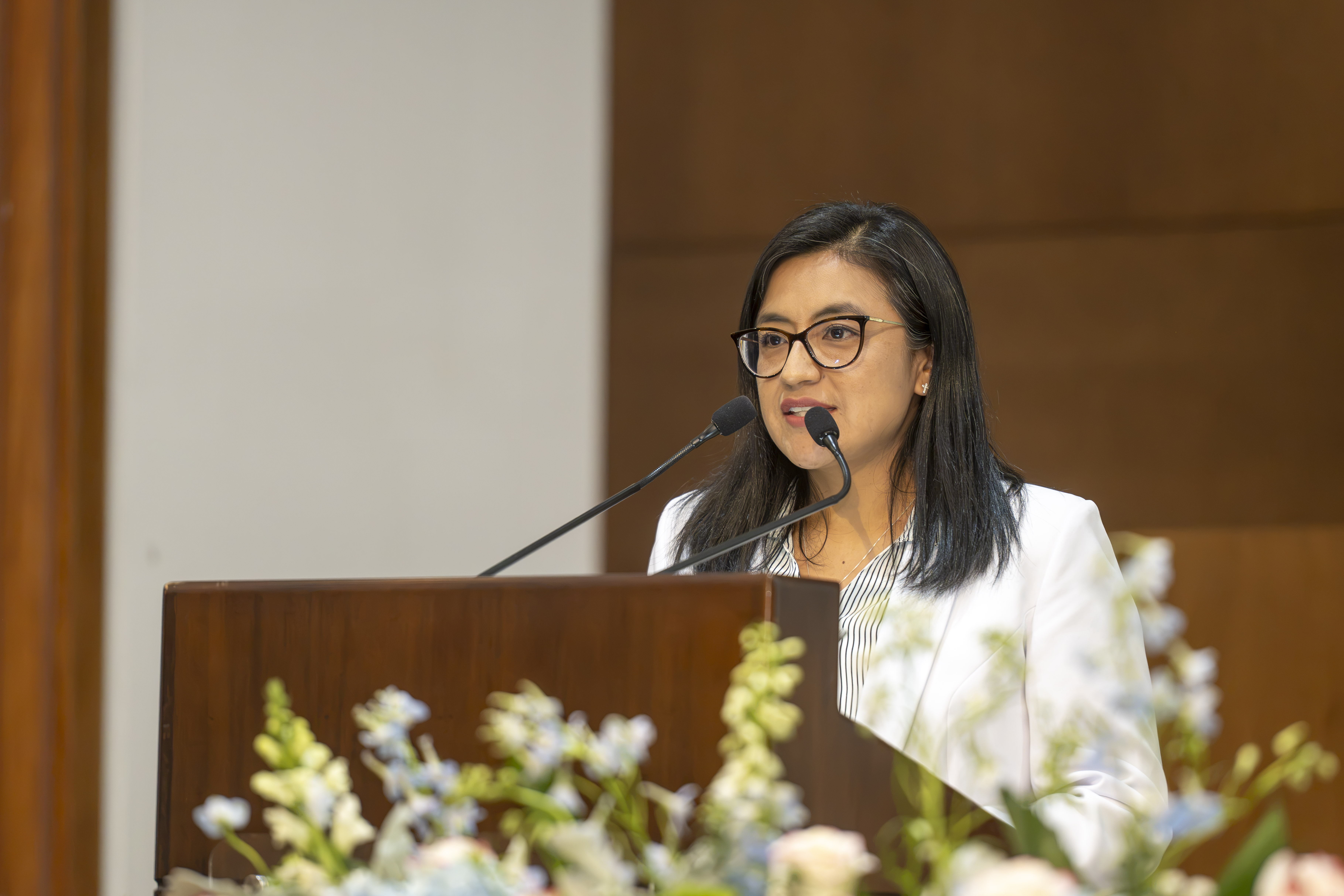 Mgtr. Mónica Calva Flores, Directora General de Misiones Universitarias.
