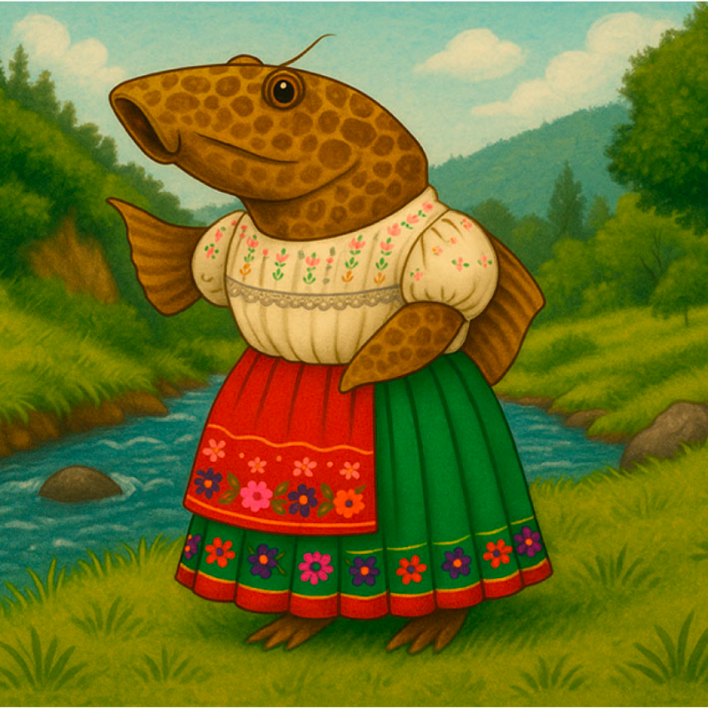 Clarita, una preñadilla de agua dulce