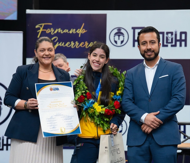 ¡Bienvenida Campeona! Fernanda Moncada, estudiante de la UTPL.