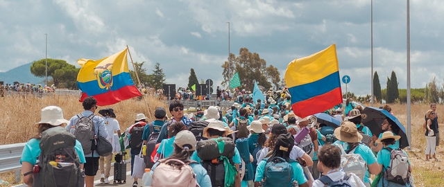 Delegación de la UTPL presente en el Jubileo de los jóvenes en Roma.