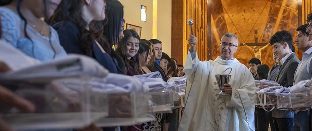 Imposición de mandiles | Carrera de Bioquímica y Farmacia