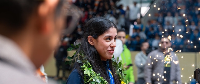 ¡Bienvenida Campeona! Fernanda Moncada, estudiante de la UTPL. ¡Bienvenida Campeona! Fernanda Moncada, estudiante de la UTPL.