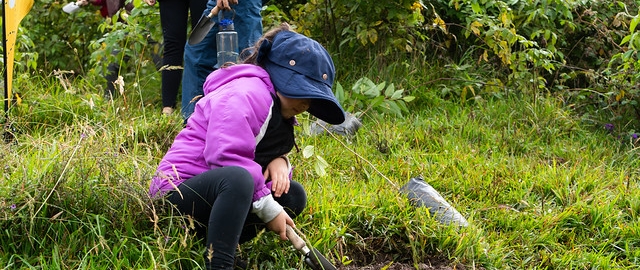 Reforestación en Cajanuma en alianza con Cascos Verdes
