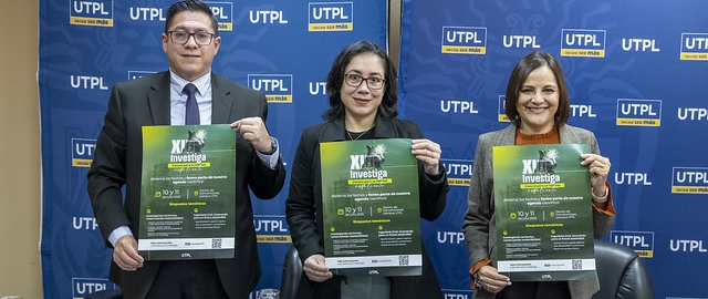 Rueda de prensa de la décimo tercera edición del Investiga UTPL Rueda de prensa de la décimo tercera edición del Investiga UTPL