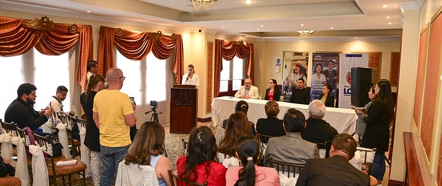 Rueda de prensa socialización de resultados del perfil turista a la ciudad de Loja en 2025.