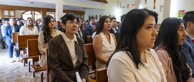 Imposición de mandiles a estudiantes de Fisioterapia