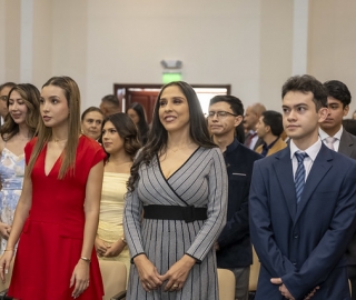 Imposición de mandiles a internos rotativos de la carrera de Nutrición y Dietética – Cohorte mayo 2025 / abril 2026