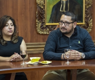 Visita protocolaria de asambleístas nacionales a la UTPL