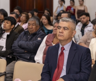 Imposición de mandiles a estudiantes de Fisioterapia