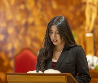 Imposición de mandiles a estudiantes de Fisioterapia