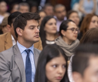 Imposición de mandiles a estudiantes de Fisioterapia