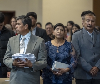 Imposición de mandiles a los estudiantes de Medicina