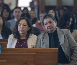 Imposición de mandiles a estudiantes de Fisioterapia