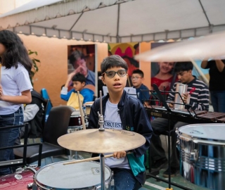 Primer encuentro de SINFIN UTPL y la Academia de música de Sol a Sol de Guayaquil