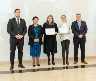 Entrega simbólica de acreditaciones internacionales otorgadas por la Agencia Acreditadora de Chile A&C.