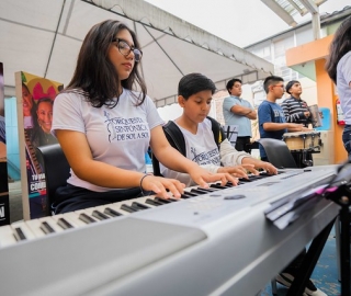 Primer encuentro de SINFIN UTPL y la Academia de música de Sol a Sol de Guayaquil