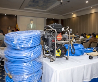 Donación de equipos para el combate de incendios forestales en la Reserva de Biosfera Podocarpus – El Cóndor