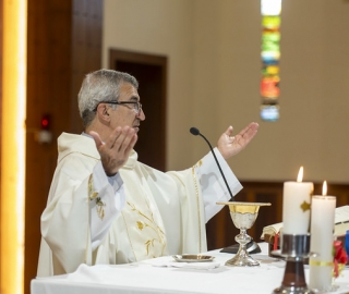 Imposición de mandiles a estudiantes de Fisioterapia