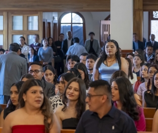 Imposición de mandiles | Carrera de Bioquímica y Farmacia