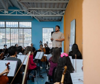 Primer encuentro de SINFIN UTPL y la Academia de música de Sol a Sol de Guayaquil