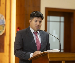 Imposición de mandiles a estudiantes de Fisioterapia