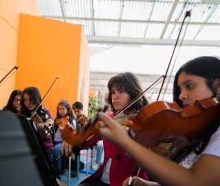 Primer encuentro de SINFIN UTPL y la Academia de música de Sol a Sol de Guayaquil