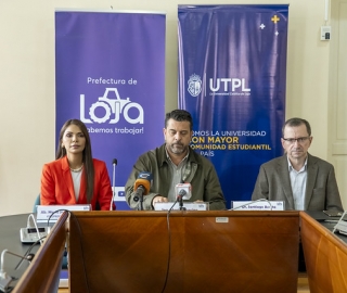 Firma de Convenio Específico de Cooperación Interinstitucional para adjudicación de becas y aplicación de descuentos entre el Gobierno Provincial de Loja y la Universidad Técnica Particular de Loja.