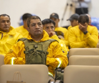 Donación de equipos para el combate de incendios forestales en la Reserva de Biosfera Podocarpus – El Cóndor