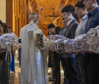 Imposición de mandiles | Carrera de Bioquímica y Farmacia