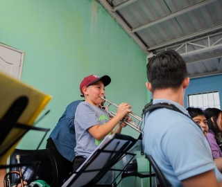 Primer encuentro de SINFIN UTPL y la Academia de música de Sol a Sol de Guayaquil