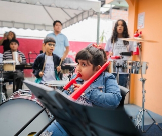 Primer encuentro de SINFIN UTPL y la Academia de música de Sol a Sol de Guayaquil