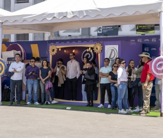 La UTPL participa en el Festival Internacional de Artes Vivas Loja con sus talentosos grupos de arte en la Plaza de la Cultura