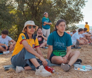 Delegación de la UTPL presente en el Jubileo de los jóvenes en Roma.