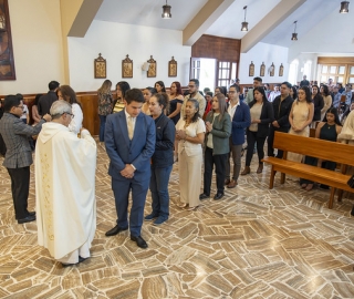 Imposición de mandiles a estudiantes de Fisioterapia