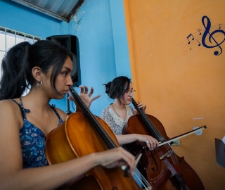 Primer encuentro de SINFIN UTPL y la Academia de música de Sol a Sol de Guayaquil