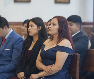 Imposición de mandiles a estudiantes de Fisioterapia