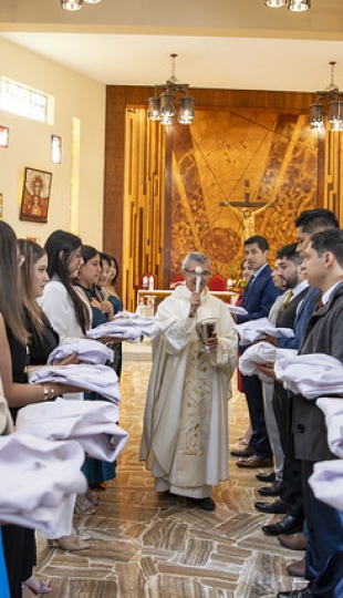 Ceremonia de imposición de mandiles a los estudiantes de 7mo ciclo de la carrera de Psicología Clínica