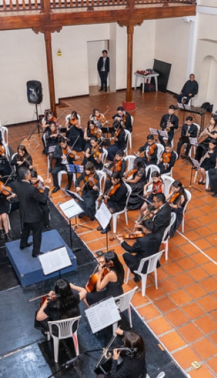 Primer encuentro de SINFIN UTPL y la Academia de música de Sol a Sol de Guayaquil