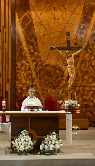 Imposición de mandiles a estudiantes de Fisioterapia