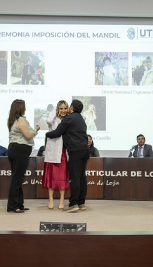 Ceremonia de imposición de mandiles a los estudiantes de 7mo ciclo de la carrera de Psicología Clínica