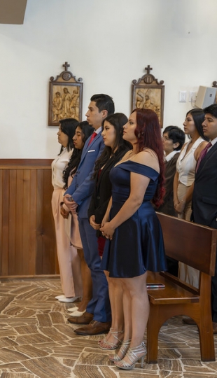 Imposición de mandiles a estudiantes de Fisioterapia