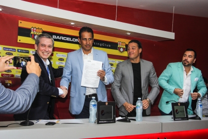Universidad Técnica Particular de Loja firmó convenio con Barcelona SC