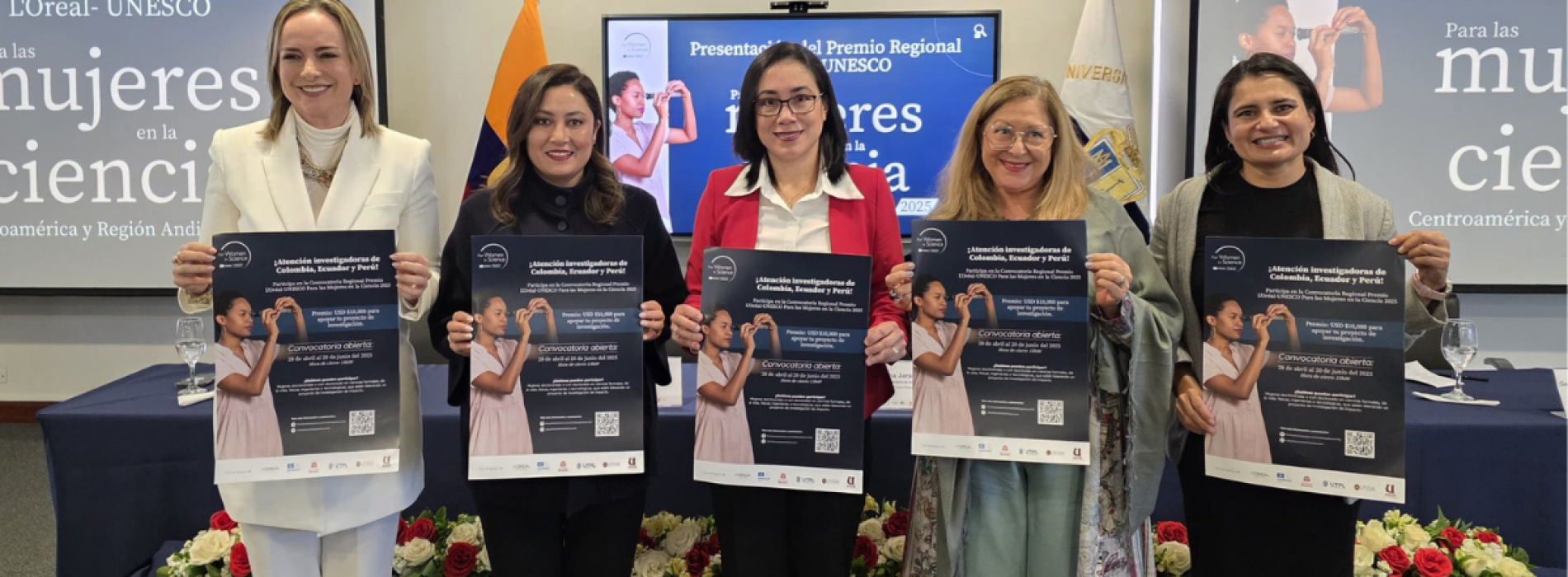 Premio L&#039;Oréal-UNESCO 2025 destaca el liderazgo femenino en las ciencias en Ecuador