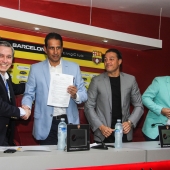 Universidad Técnica Particular de Loja firmó convenio con Barcelona SC