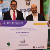 Ministerio del Ambiente entregó reconocimiento a la UTPL y EcuaCorriente