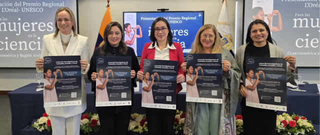 Premio L&#039;Oréal-UNESCO 2025 destaca el liderazgo femenino en las ciencias en Ecuador